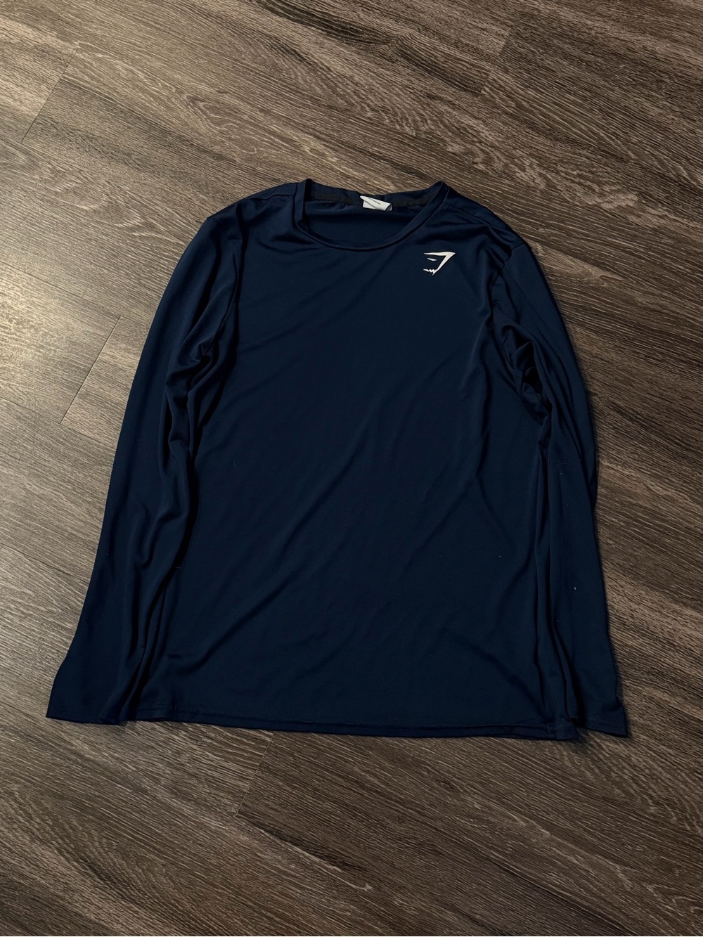 Gymshark Men’s Long-Sleeve Performance Tee - Navy Blue